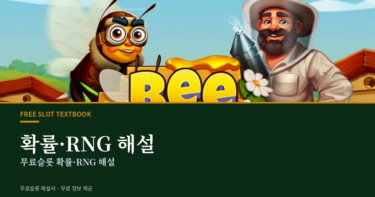 무료슬롯 확률·RNG 해설